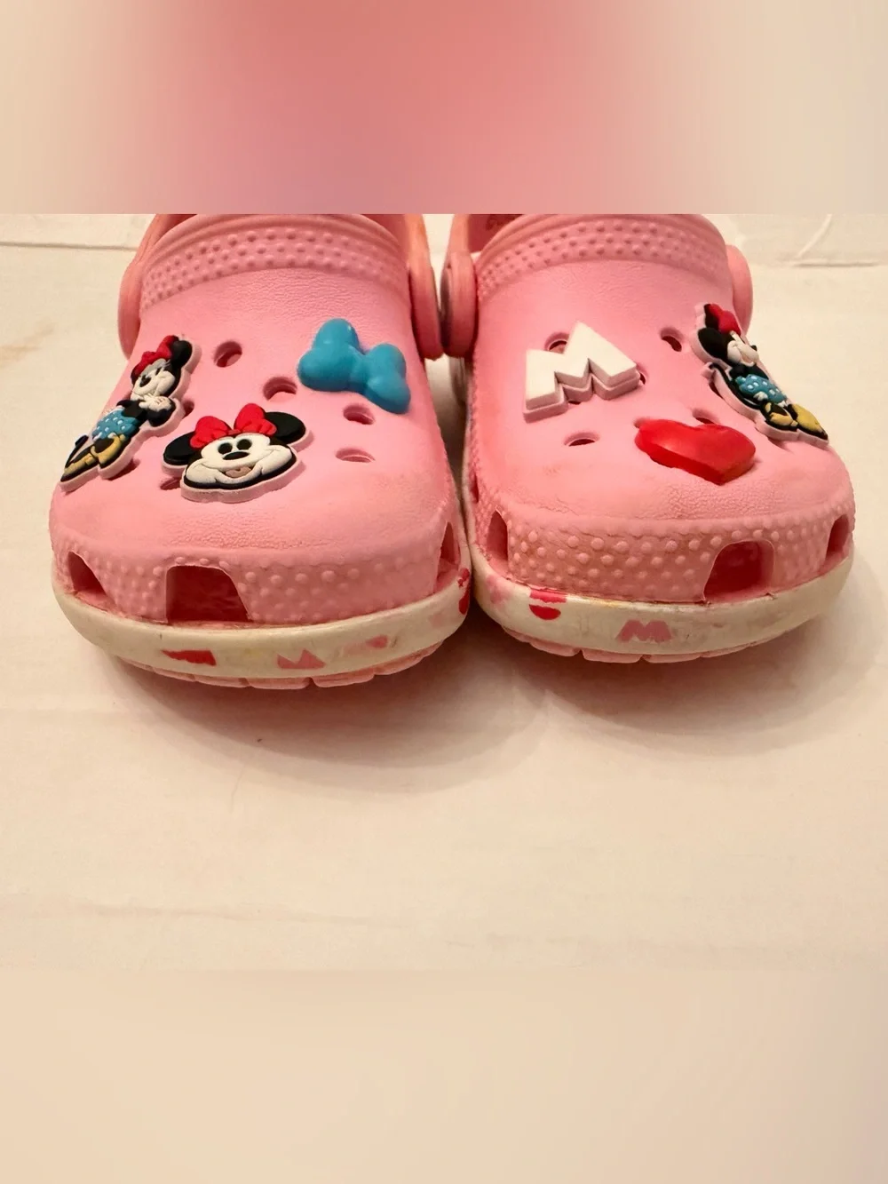 Disney Minnie Mouse Crocs Clogs | Toddler Girls Size C6 | Pink